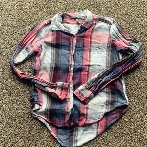 Mudd button down plaid long sleeve shirt